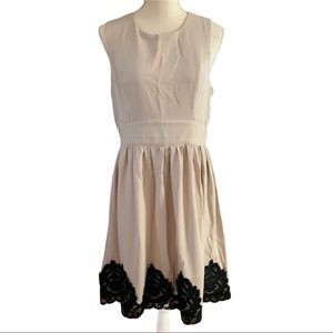 Altar’d State Lace Applique Fit Flare Dress Size L